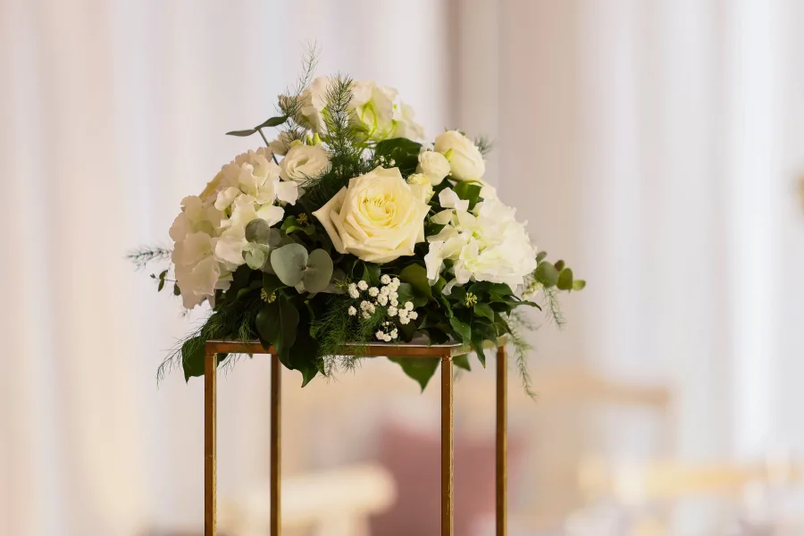 Everblook dekoracija vjenčanja buket na stalku u sali za vjenčanje