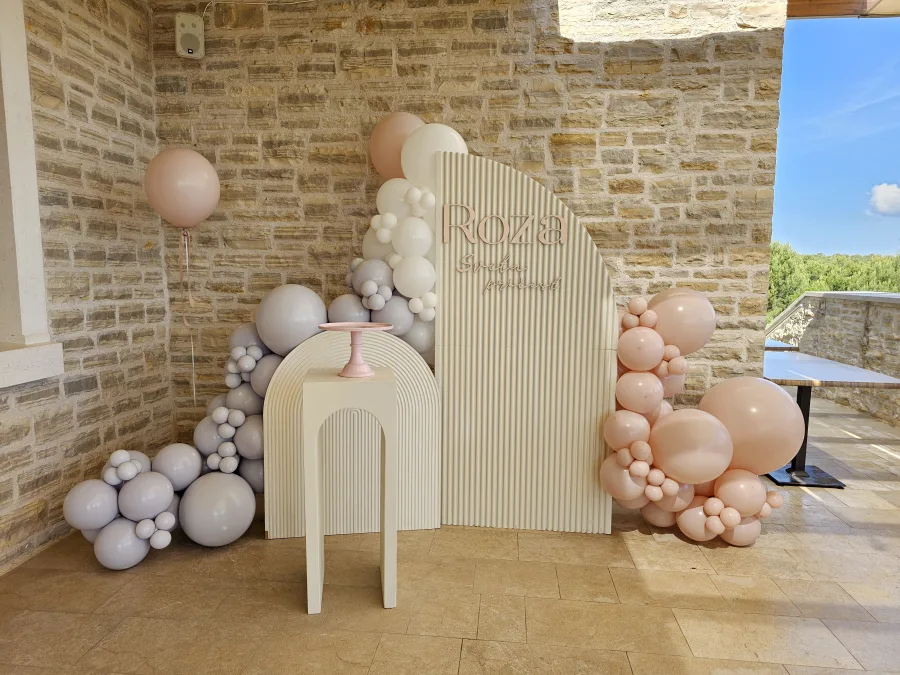 Event styling baloni, ime roza