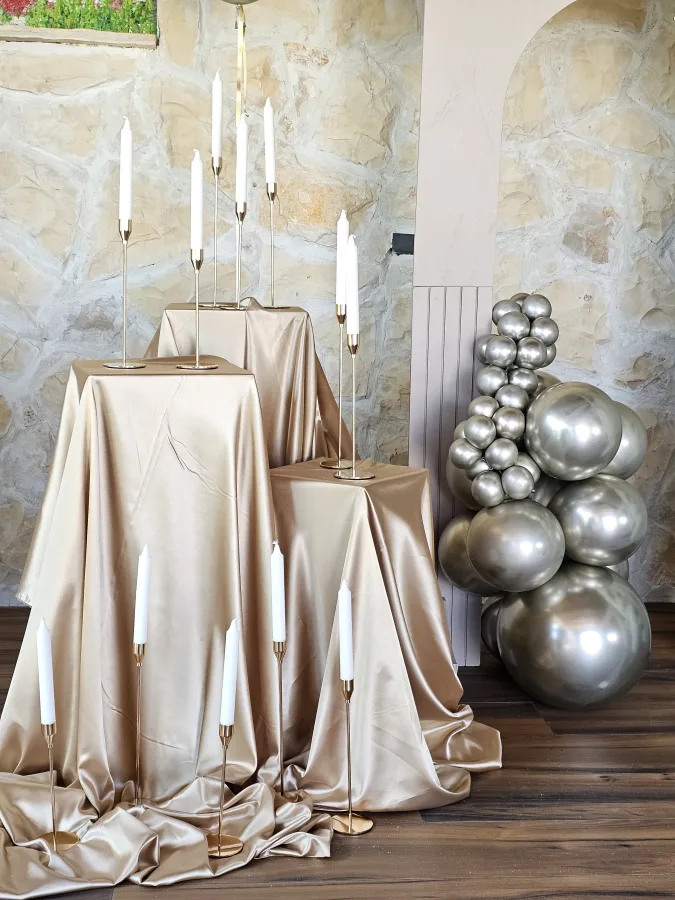 Event styling baloni, svijećnjak