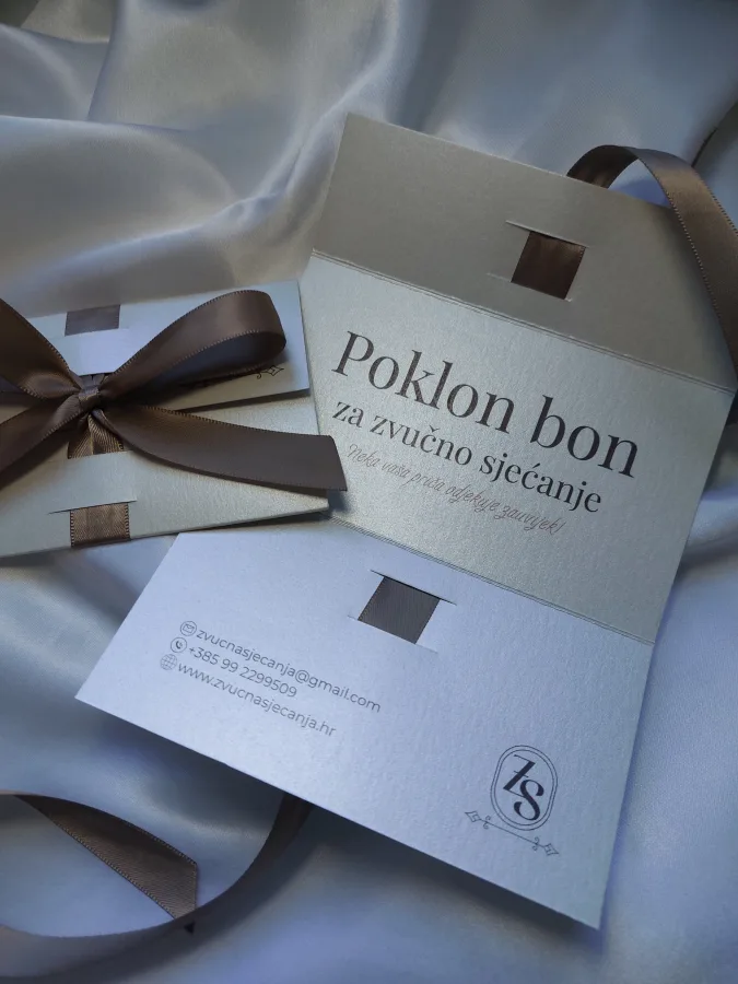 Poklon bon za unikatan pokon vjenčanje zvučne uspomene