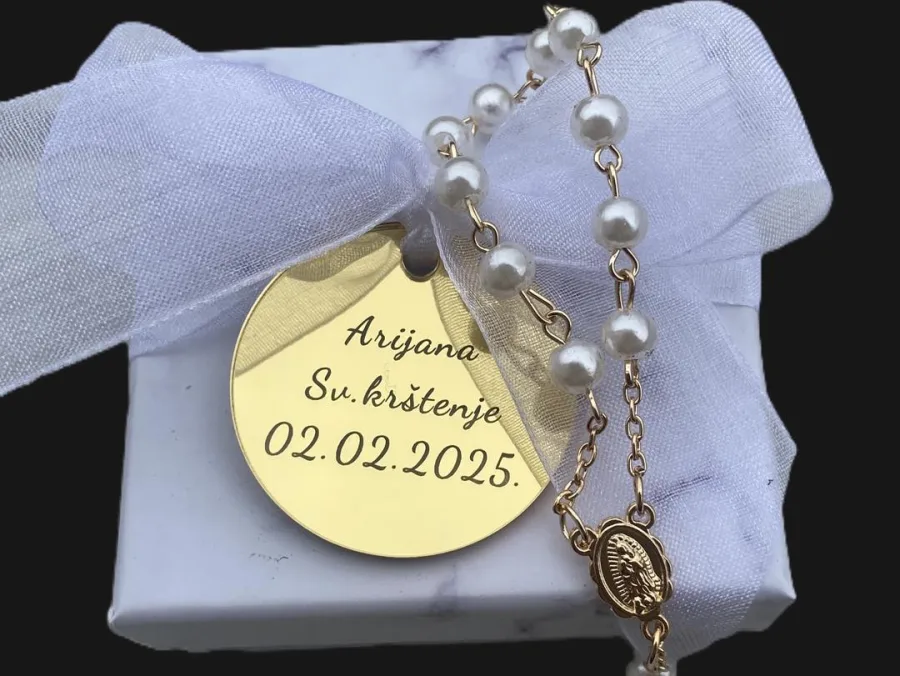 Krunica kao zahvalnica za krštenje Split.