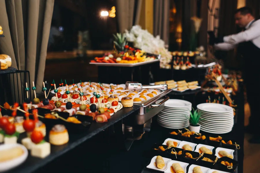 Finger food buffet za vjenčanje Catering Gala Zagreb.