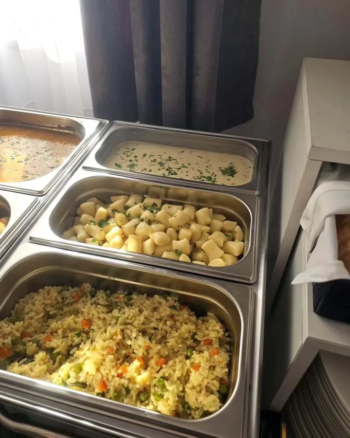 Prilozi riža, njoki i juha od gljiva Catering Zagreb.