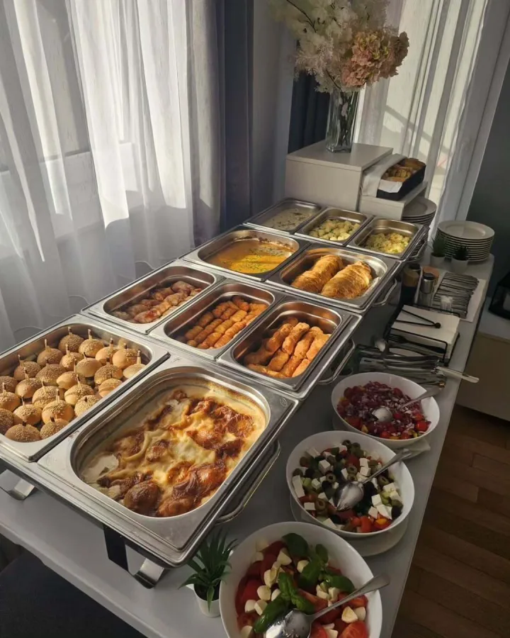 Hladna i topla predjela i salate buffet Catering Gala Zagreb.