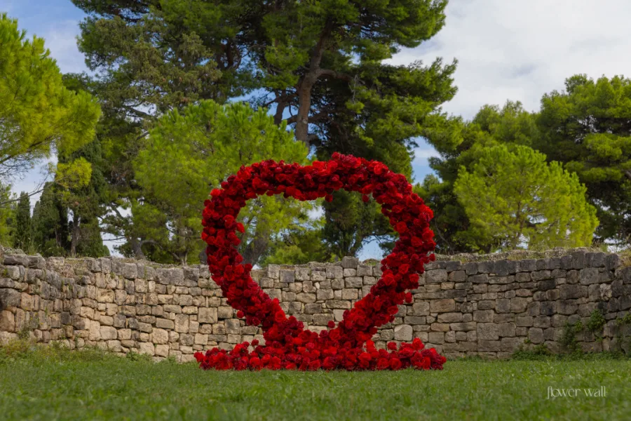 Flower wall split - Cvjetni zid za vjenčanje
