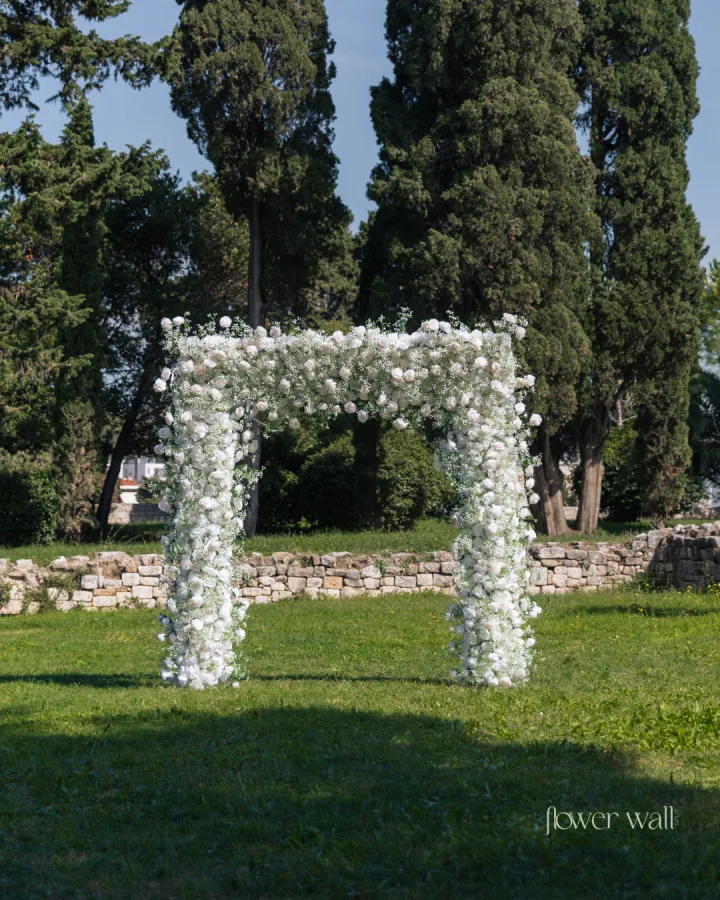 Flower wall split - Cvjetni zid za vjenčanje