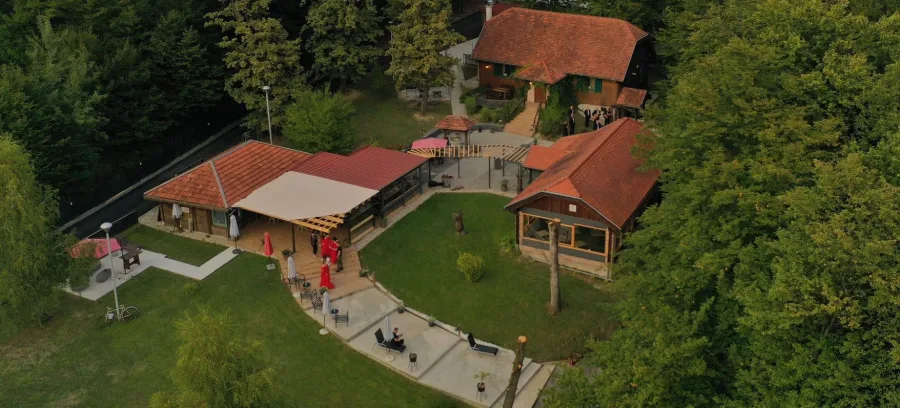Klub Šumica imanje za vjenčanje Zagreb Sesvete iz zraka.