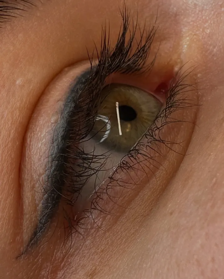 Trajna šminka kapaka, točnije crni eyeliner u salonu Atelje by Medolina.