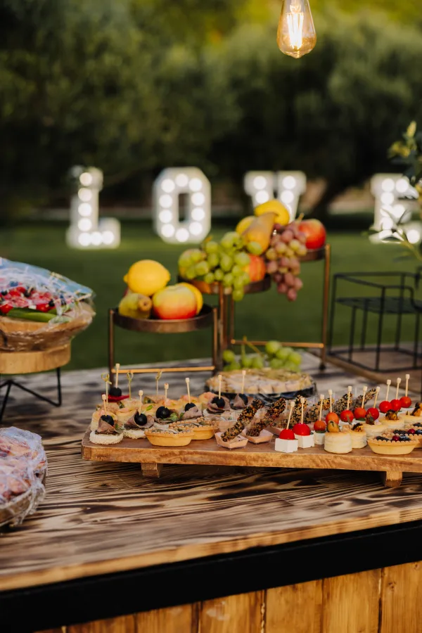 Finger food na vjenčanju Heritage event venue.
