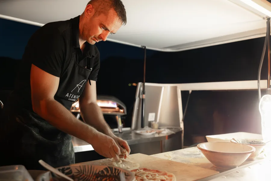 Pizza majstor na vjenčanju u Heritage event venue Dubovnik Cavtat.
