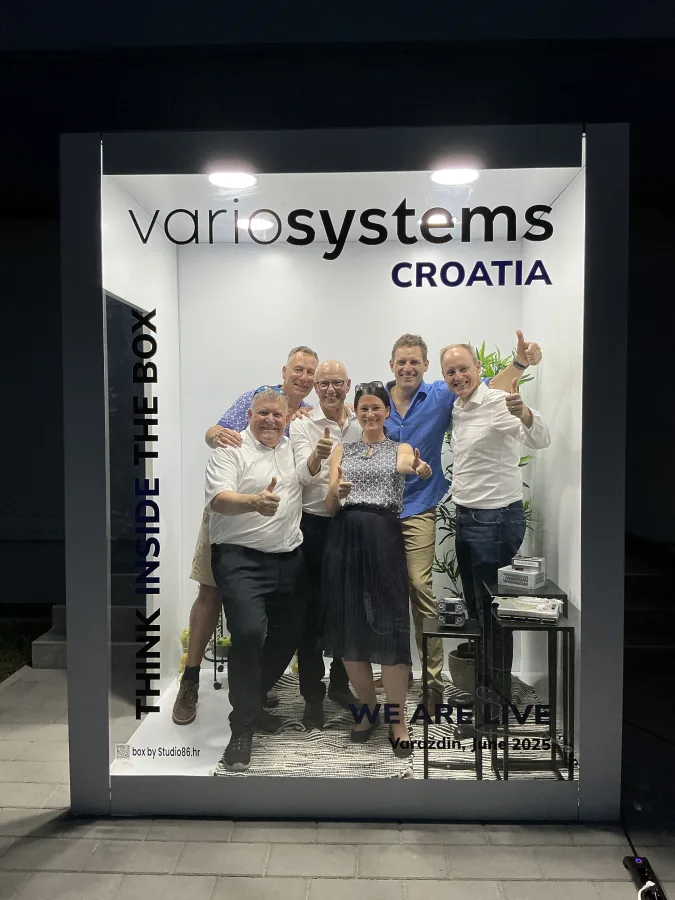 Magazine box kao foto kutak za event tvrtke Variosystems Croatia.